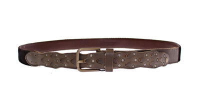 Dolce & Gabbana Elegant Leather-cotton Fusion Men's Belt In Brown