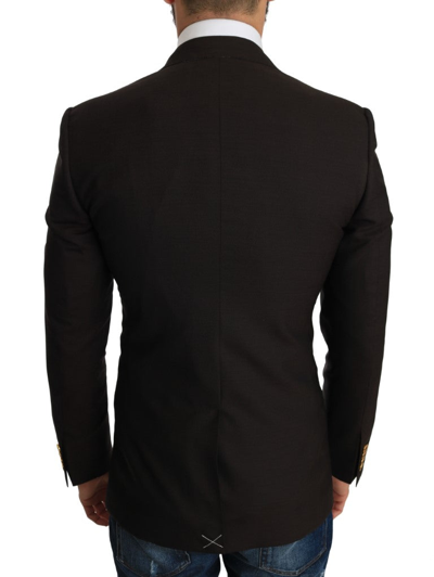 Shop Dolce & Gabbana Brown Wool Sicilia Jacket Coat Men's Blazer
