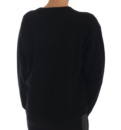 Shop Dolce & Gabbana Fairy Tale Crystal Black Cashmere Women's Sweater