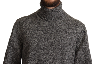 Shop Dolce & Gabbana Gray Turtle Neck Cashmere Pullover Men's Sweater