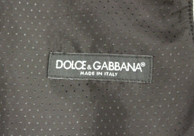 Shop Dolce & Gabbana Gray Wool Blend Logo Vest Gilet Men's Weste