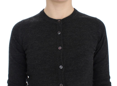 Shop Dolce & Gabbana Gray Wool Button Cardigan Women's Sweater
