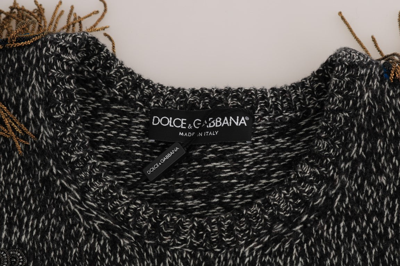 Shop Dolce & Gabbana Gray Wool Cashmere Men's Sweater