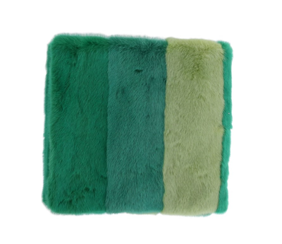 Shop Dolce & Gabbana Green Mink Fur Women's Scarf