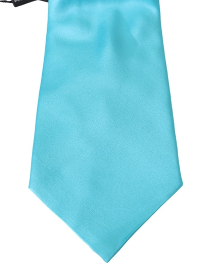 Shop Dolce & Gabbana Stunning Light Blue Silk Men's Men's Tie