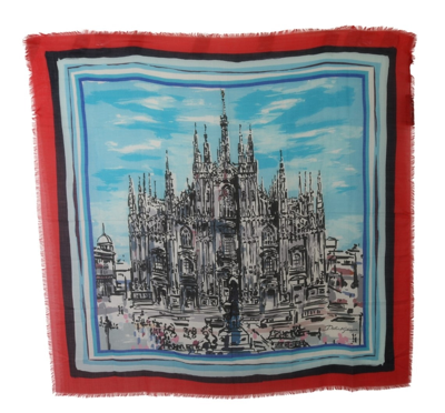 Shop Dolce & Gabbana Multicolor Duomo Di Milano Cashmere Men's Scarf