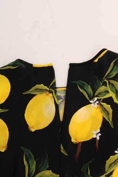 Shop Dolce & Gabbana Multicolor Lemon Silk Stretch Women's T-shirt