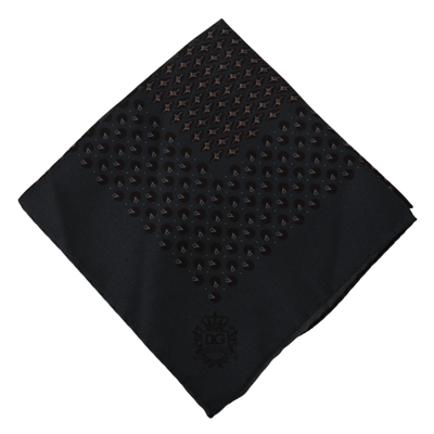 Shop Dolce & Gabbana Multicolor Patterned Silk Pocket Square Men's Handkerchief
