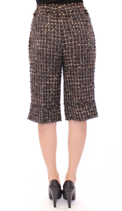 Shop Dolce & Gabbana Multicolor Wool Shorts Women's Pants