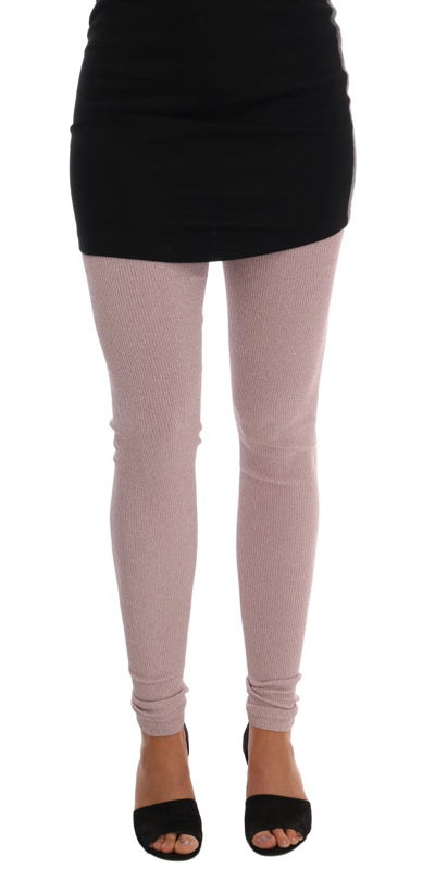 Shop Dolce & Gabbana Pink Stretch Waist Tights Women's Stockings