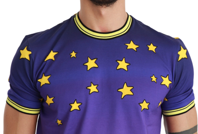 Shop Dolce & Gabbana Purple  Cotton Top 2019 Year Of The Pig  Men's T-shirt