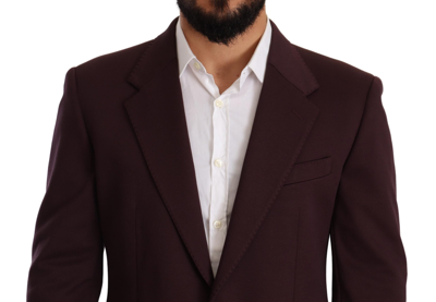 Shop Dolce & Gabbana Elegant Indigo Slim Fit Blazer For Men's Men In Purple