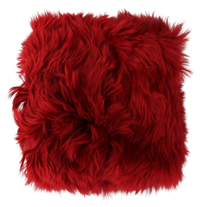 Shop Dolce & Gabbana Red Alpaca Leather Fur Neck Wrap Shawl Women's Scarf