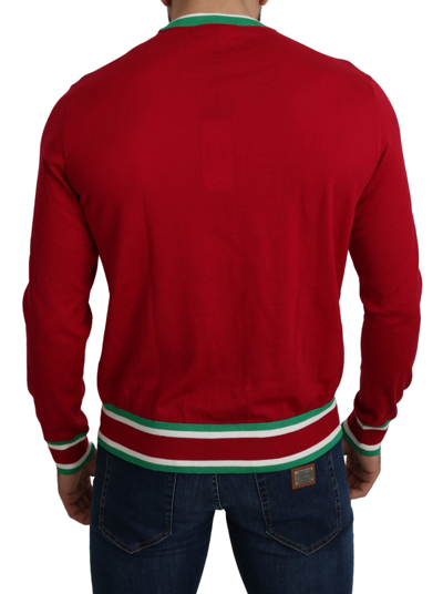 Dolce & Gabbana Varsity Sweater In Red