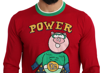 Dolce & Gabbana Varsity Sweater In Red