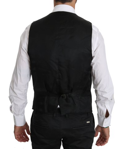 Shop Dolce & Gabbana Staff Black Waistcoat Formal Gilet Men's Vest