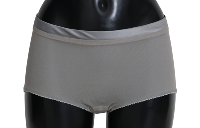 Shop Dolce & Gabbana Underwear Silver With Net Silk Women's Bottoms