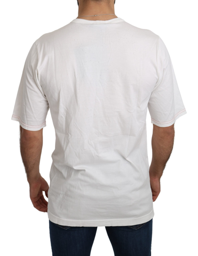 Dolce & Gabbana White Leopard Royal Top T-shirt In White