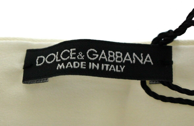 Shop Dolce & Gabbana White Waist Silk Cummerbund Men's Belt
