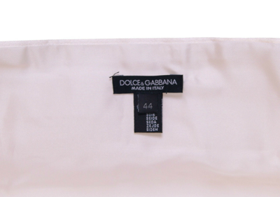 Shop Dolce & Gabbana White Waist Tuxedo Smoking Belt Men's Cummerbund
