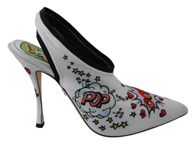 Shop Dolce & Gabbana White Wow Neoprene Stretch Pumps Women's Shoes