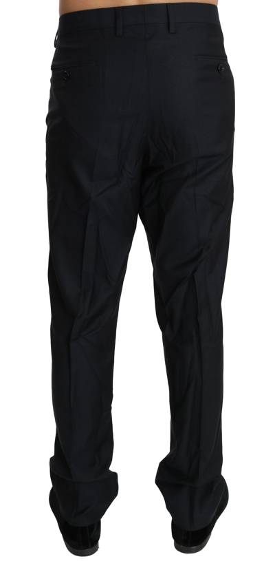 Shop Dolce & Gabbana Wool Black Formal Dress Trouser Men Men's Pants