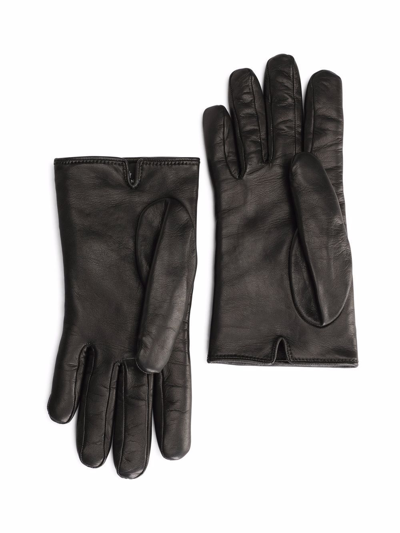 Shop Dolce & Gabbana Dolce E Gabbana Women's Black Leather Gloves