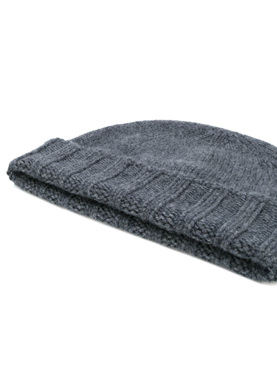 Shop Drumohr Men's Grey Cashmere Hat