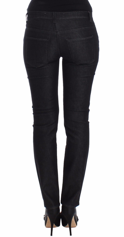 Shop Ermanno Scervino Black Slim Jeans Denim Pants Skinny Leg Women's Stretch