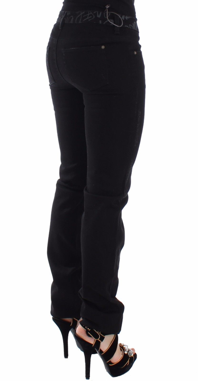Shop Ermanno Scervino Black Slim Jeans Denim Pants Skinny Women's Stretch