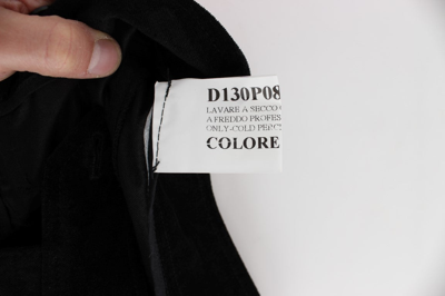 Shop Ermanno Scervino Black Velvet Cotton Capri Bootcut Women's Pants