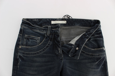 Shop Ermanno Scervino Blue Cotton Blend Slim Fit Women's Jeans