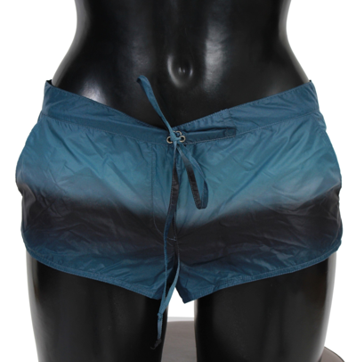 Shop Ermanno Scervino Blue Ombre Shorts Beachwear Bikini Women's Swimsuit