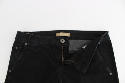 Shop Ermanno Scervino Blue Slim Jeans Denim Pants Skinny Leg Women's Straight In Black