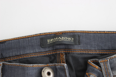 Shop Ermanno Scervino Gray Slim Jeans Denim Pants Skinny Leg Women's Stretch