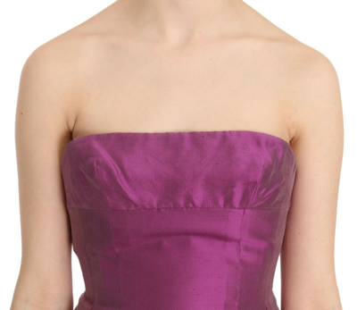 Shop Ermanno Scervino Pink Halter Backless Midi Plain Women's Dress