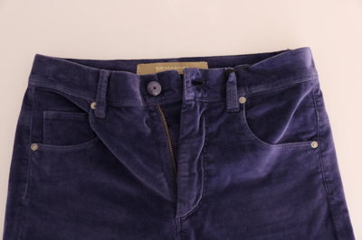 Shop Ermanno Scervino Purple Corduroy Stretch Bootcut Women's Pants