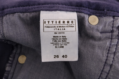 Shop Ermanno Scervino Purple Corduroy Stretch Bootcut Women's Pants