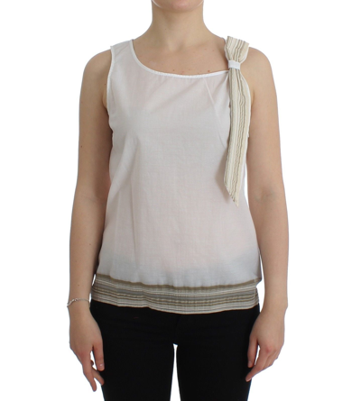 Shop Ermanno Scervino White Top Blouse Tank Shirt Women's Sleeveless