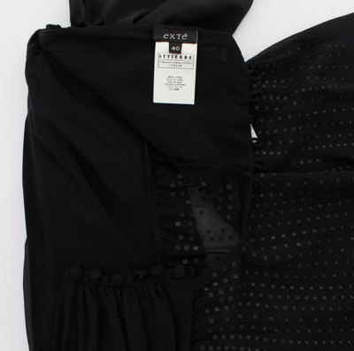 Shop Exte Black Neck Wrap Top Women's Blouse