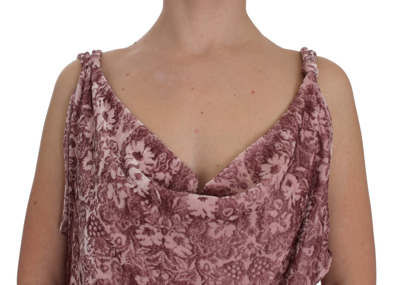 Shop Exte Pink Floral Print Viscose Silk Blouse Women's Top