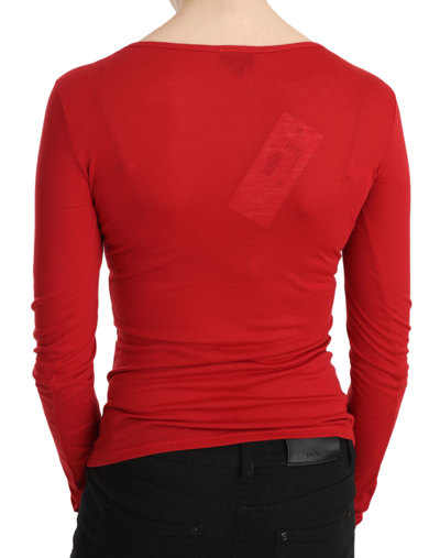 Shop Exte Red Crystal Embellished Long Sleeve Women's Top