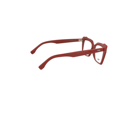 Shop Fendi Women's Red Metal Glasses