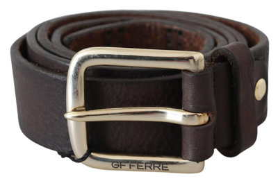 Gianfranco Ferre Gf Ferre Black Leather Logo Design Cintura Buckle Fashion  Waist Women's Belt | ModeSens