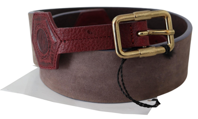 Shop Gianfranco Ferre Gf Ferre Elegant Brown Leather Belt With Gold Women's Buckle