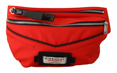 Shop Givenchy Red Polyamide Downtown Large Bum Belt Men's Bag
