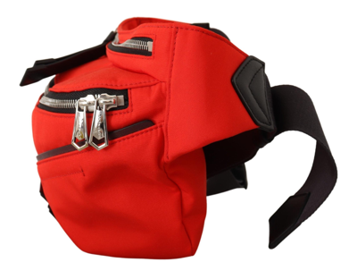 Shop Givenchy Red Polyamide Downtown Large Bum Belt Men's Bag