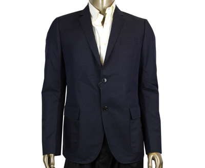 Gucci Embossed Cotton Twill Jacket In Blue
