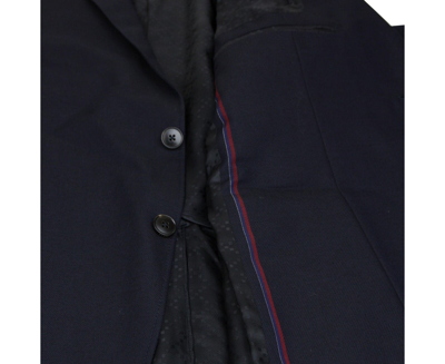 Gucci Embossed Cotton Twill Jacket In Blue