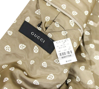 Shop Gucci Men's Beige Jacket Blazer Beige